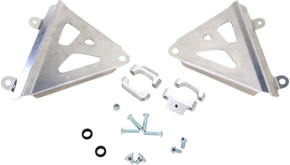 Works Connection Honda 18-776 Radiator Brace Set - Aluminum Reinforcement For Off-Road & Motocross 1