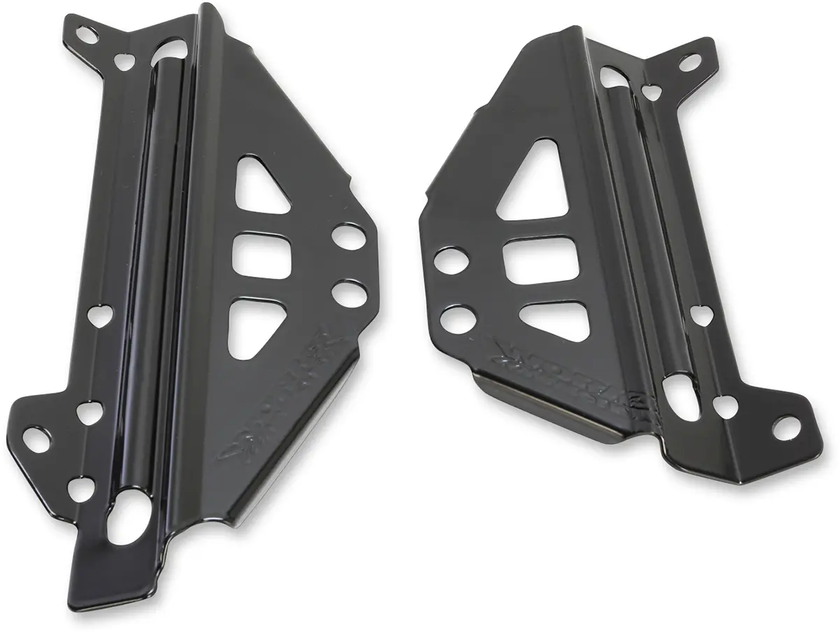 Works Connection Kawasaki 18-B298 Radiator Brace Set - Black For Off-Road Bikes 1