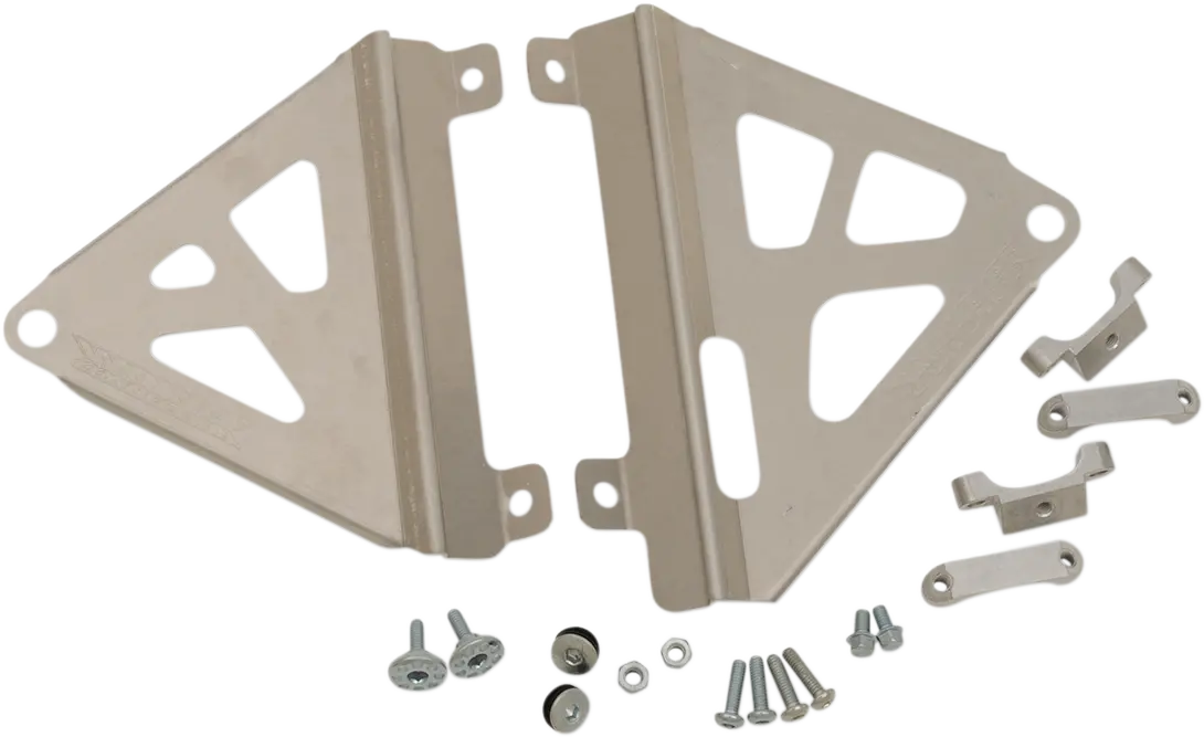 Works Connection Honda 18-709 Radiator Brace Set - Lightweight Aluminum Reinforcement For Off-Road Bikes 1