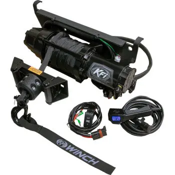 Kfi  Aspr-50 Plug-N-Play 5000 Lb Synthetic Winch Polaris Ranger 1