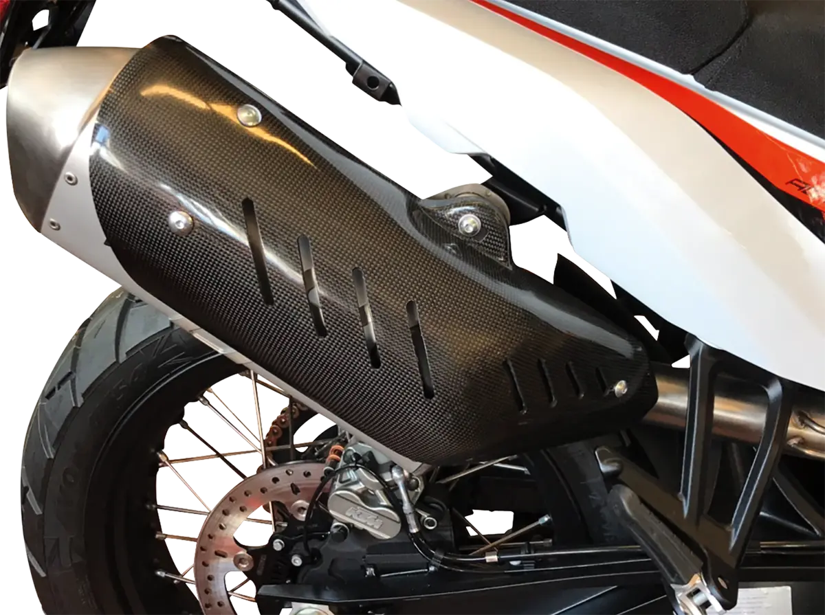 Moose Offroad Mbg355020 Carbon Muffler Bag Guard 2020-2024 Adventure Motorcycle 1