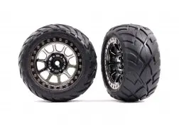 Tires & Wheels, Assembled (2.2" Black Chrome Wheels, Anaconda® 2.2" Tires With Foam Inserts - 2478T 1