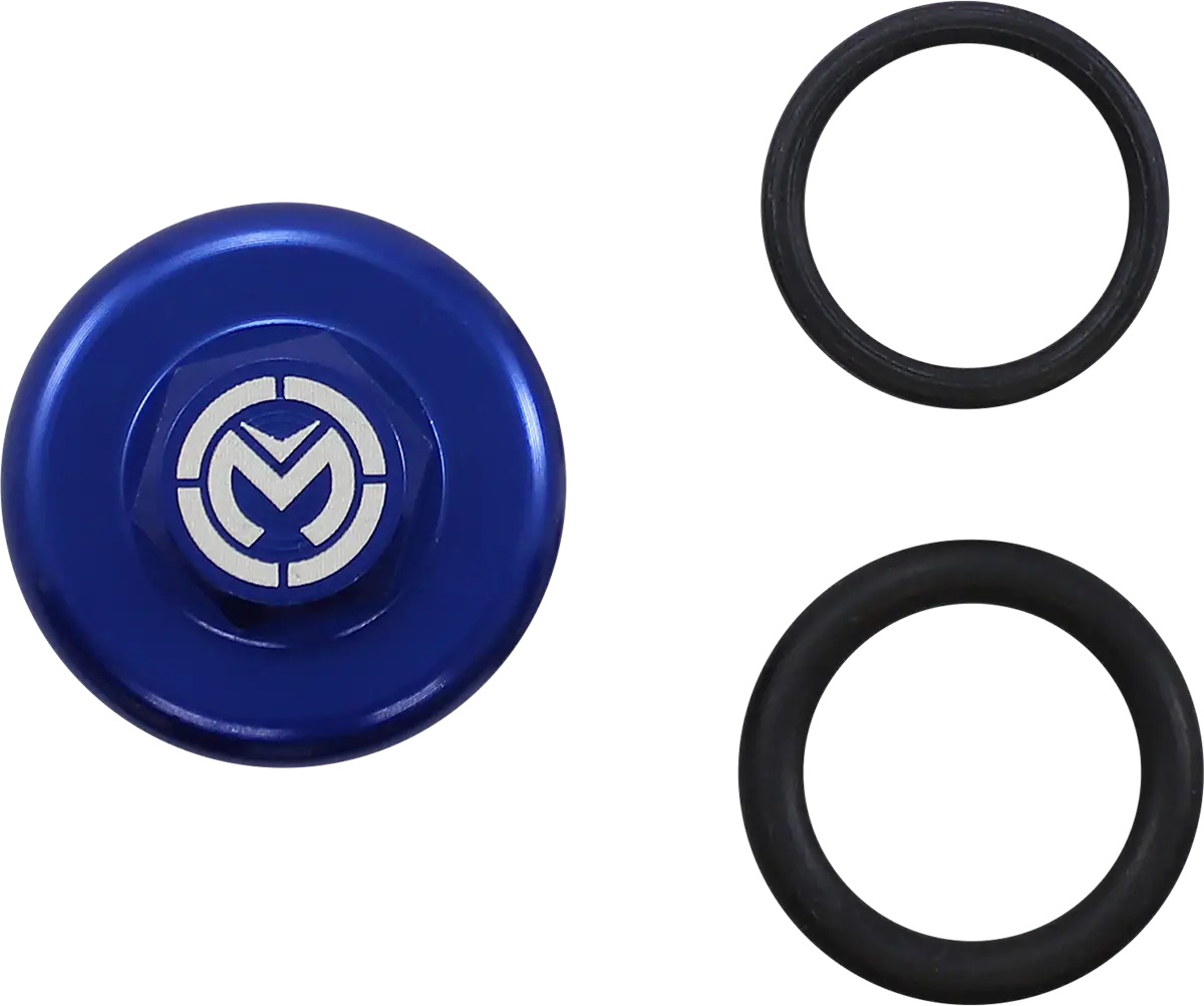 Moose Offroad 0950-0970 Blue Oil Cap Cnc 6061 Yamaha Yz Wr - Blue Aluminum Cover 1