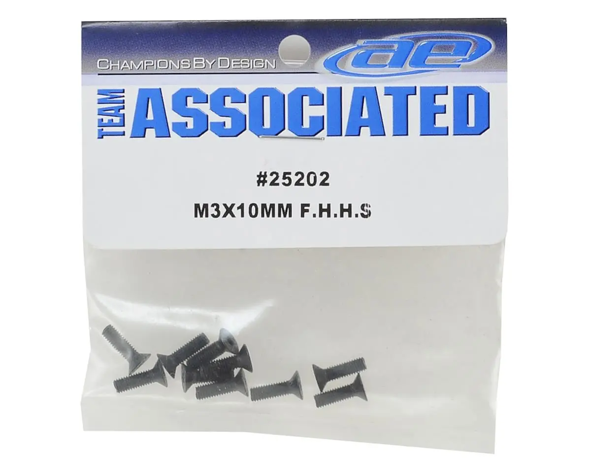Team Associated 3X10mm Flat Head Screw (10) 1