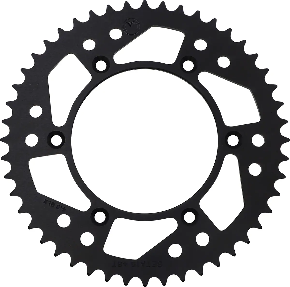 Moose Offroad 1211-Bet-48-10 Rear Sprocket Aluminum 48 Tooth Black For Beta 1
