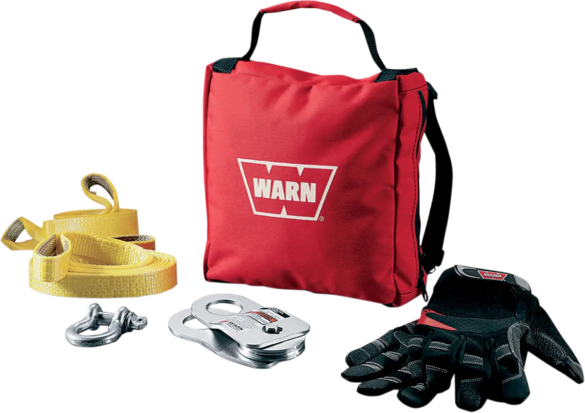 Warn Accessory Kit 88915 For Atv Winches With Shackle & Snatch Block 1
