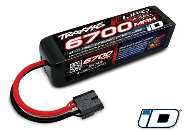 6700Mah 14.8V 4-Cell 25C Lipo Battery 1