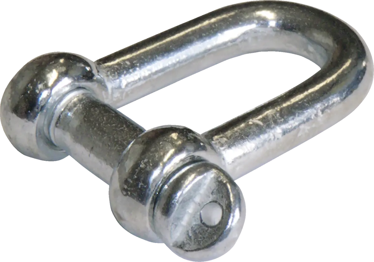 Kfi Products Atv-Sh Hard Shackle 6,000 Lb Winch Rating Silver Zinc Atv-Sh 1