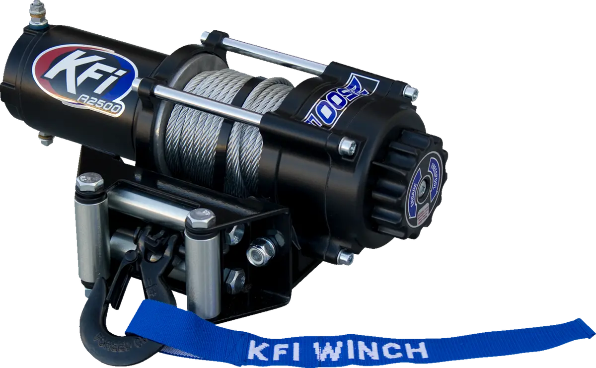 Kfi Products A2500-R2 Atv Winch - 2500 Lb Steel Cable For Utility Vehicles 1