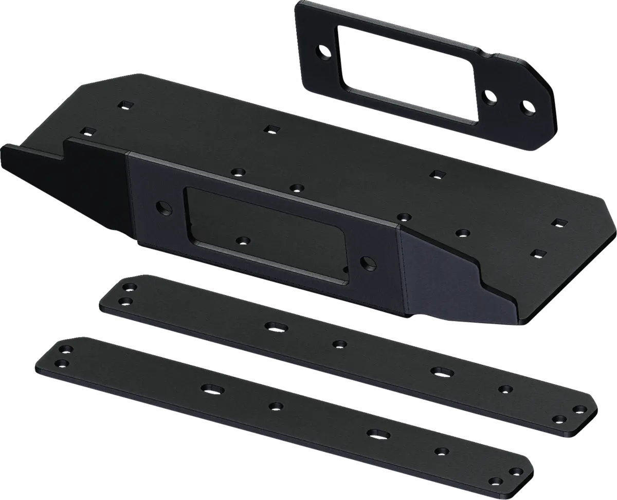 Kfi Products Upper Winch Mount For Can-Am Utv Oem Bumper - Fits Popular Winches 1