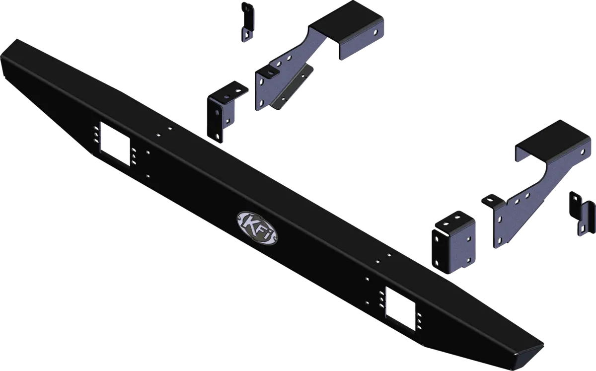 Kfi Products Rear Bumper For Polaris Ranger 2004-2016, Textured Black 1