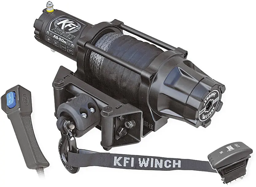 Kfi Kfi 10-0211 5000 Wide Assault Series Winch For Honda, Yamaha, Can-Am Vehicles As-50W 1