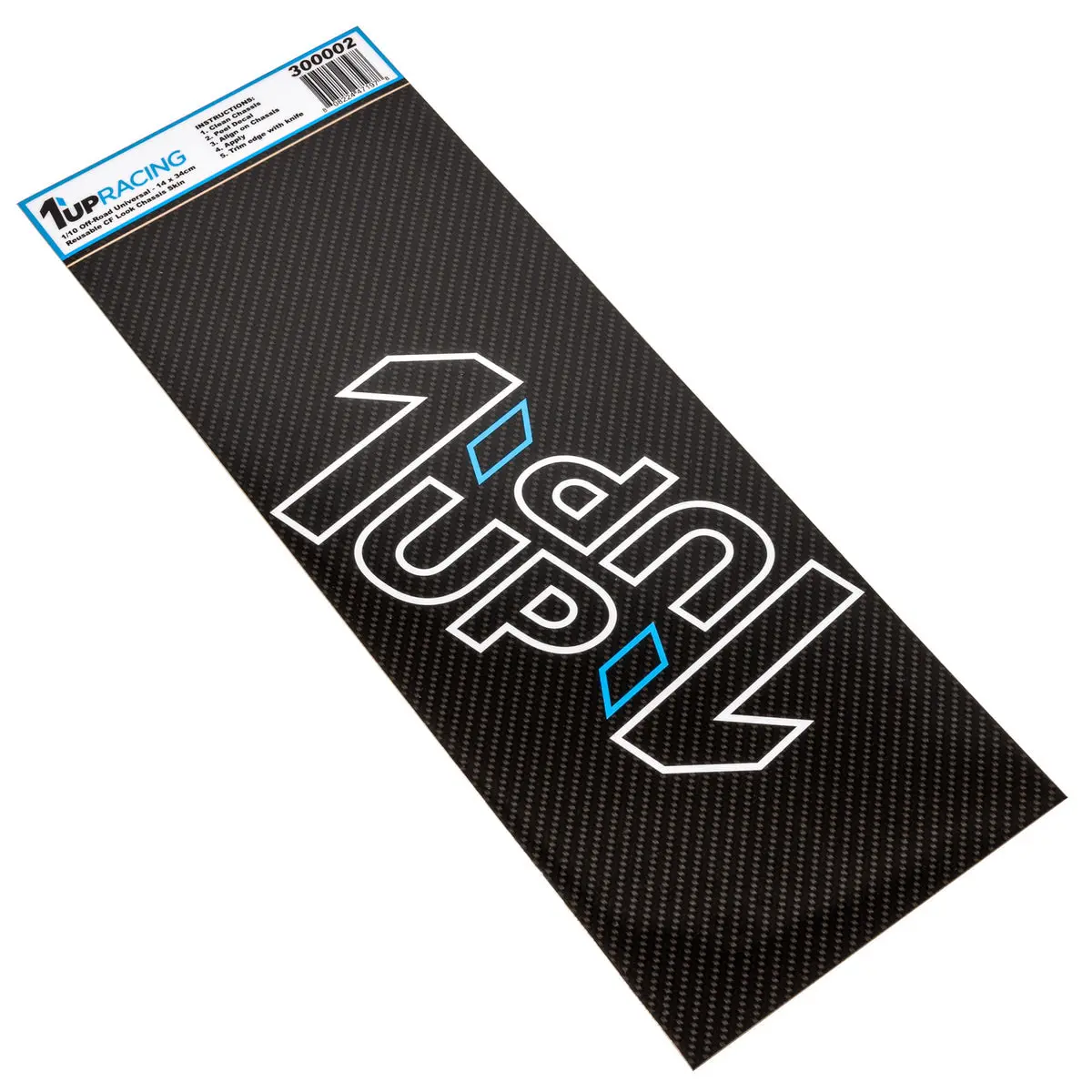1Up Racing Cf Look Chassis Skin - 14 X 34Cm 1