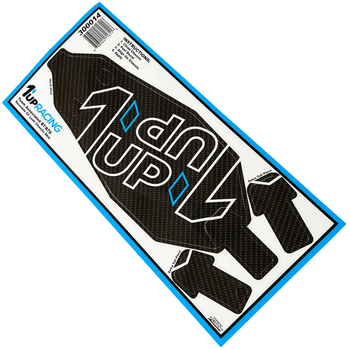 1Up Racing Cf Look Chassis Skin - Ae Rc10b7/B7d 1