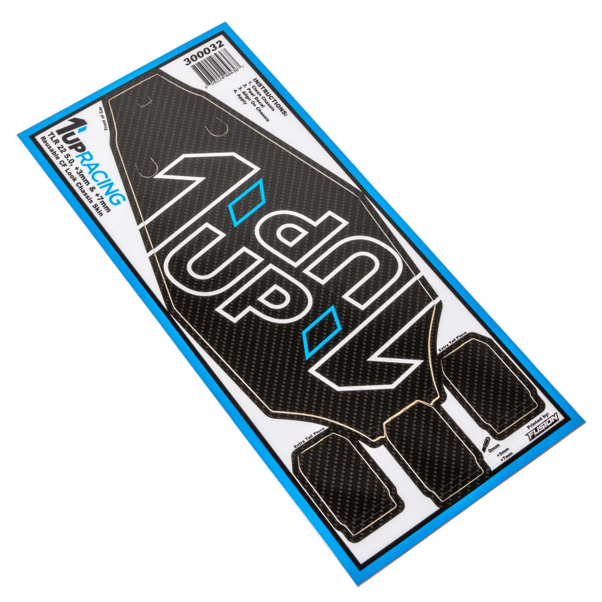 1Up Racing Cf Look Chassis Skin - Tlr 22 5.0 1