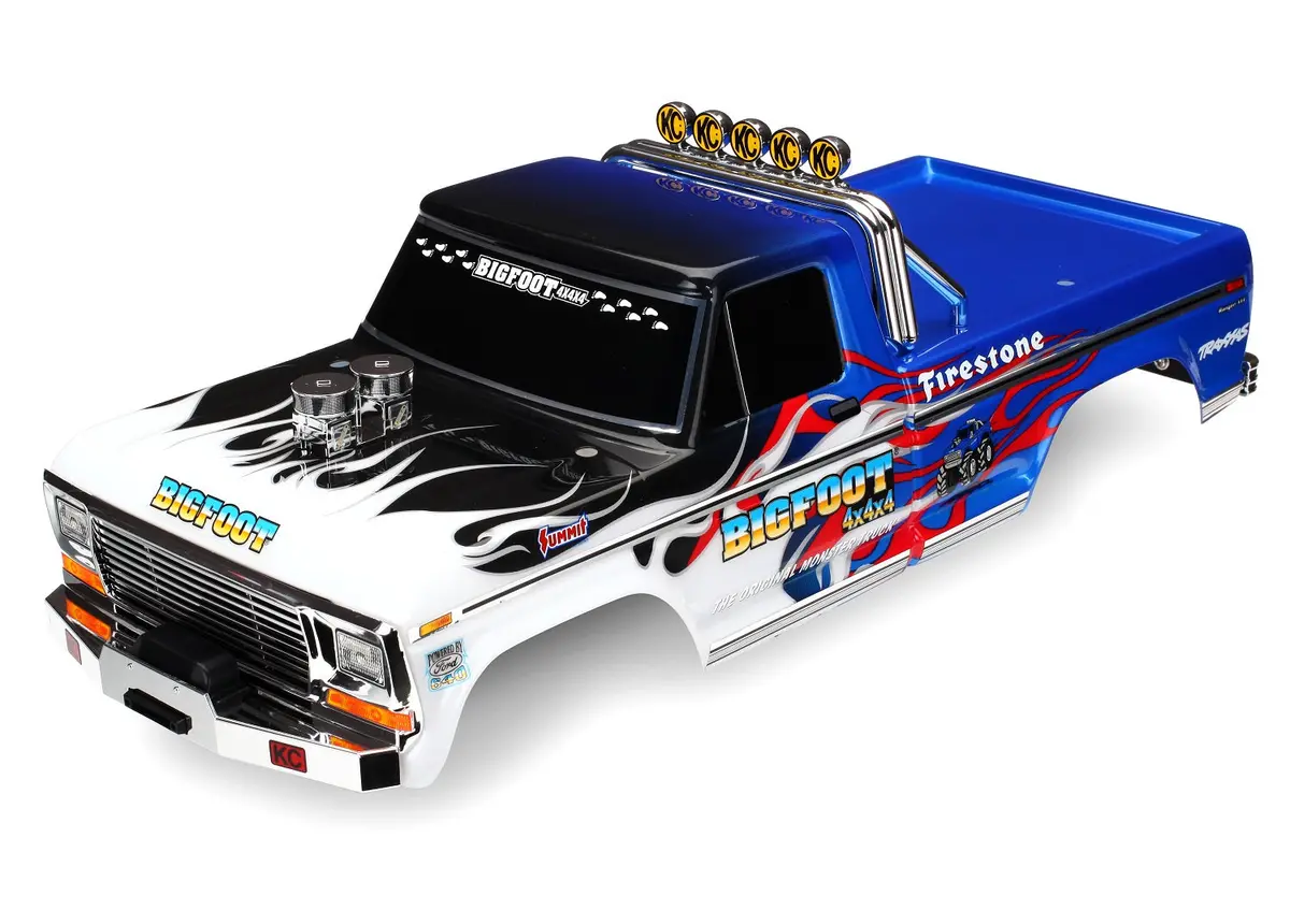 Body Bigfoot Flame Decal Appld 1