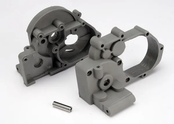 Gearbox Halves (L&R) (Grey) W/ Idler Gear Shaft - 3691A 1