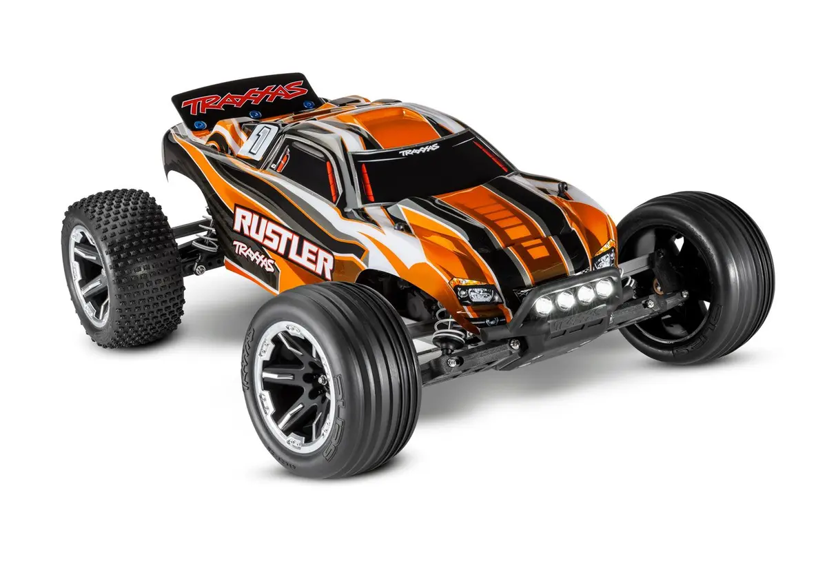Traxxas Rustler With Led Lights - Tra37054-61-Orange 1