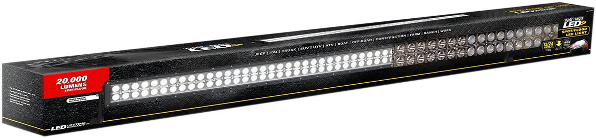 Optronics 50" Led Spot/Flood Light Bar Universal Utv 12V-24V Ucl25cb 2