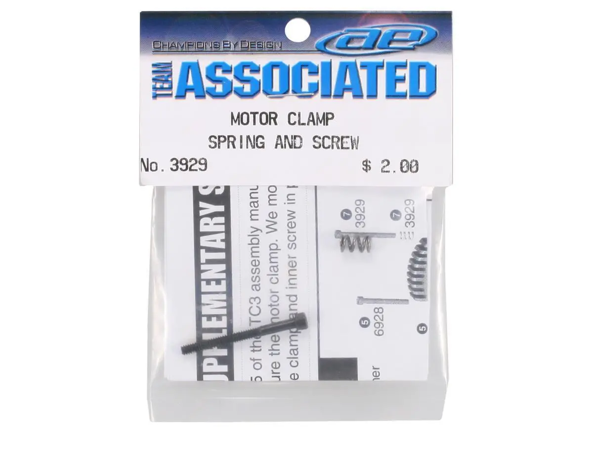 Team Associated 3929 Motor Clamp Spring And Screw 1