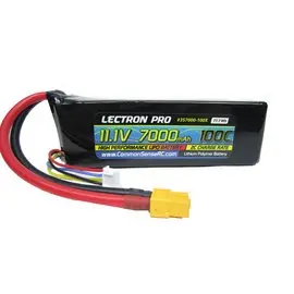 Lectron Pro 11.1V 7000Mah 100C Lipo Battery With Xt60 Connector + Csrc Adapter For Xt60 Batteries To Popular Rc Vehicles 1