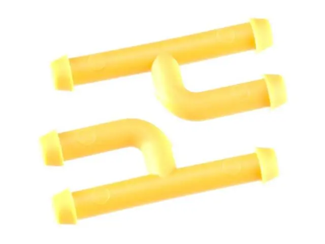 Dubro In-Line Fuel Connector W/Plug Yellow (2) 1
