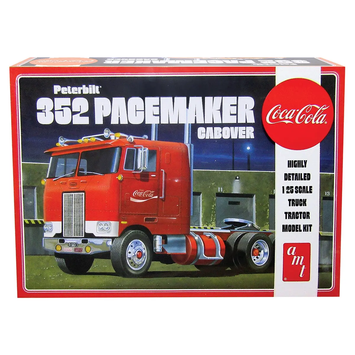 Skill 3 Model Kit Peterbilt 352 Pacemaker Tractor "Coors" 1/25 Scale - Amt1375 1