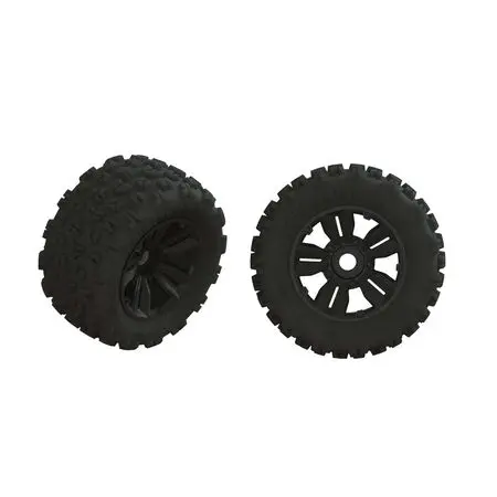 Ara550061 1/5 Dboots Copperhead2 Sb Mt Front/Rear 3.9 Pre-Mounted Tires, 17Mm Hex (2) 1