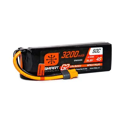 Spmx324s50 14.8V 3200Mah 4S 50C Smart G2 Lipo Battery: Ic3 1