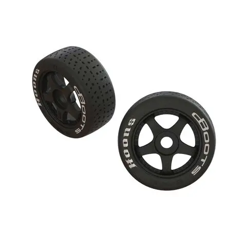 Ara550062 Dboots Hoons 42/100 2.9 Pre-Mounted Belted Tires, White, 17Mm Hex, 5-Spoke (2) 1