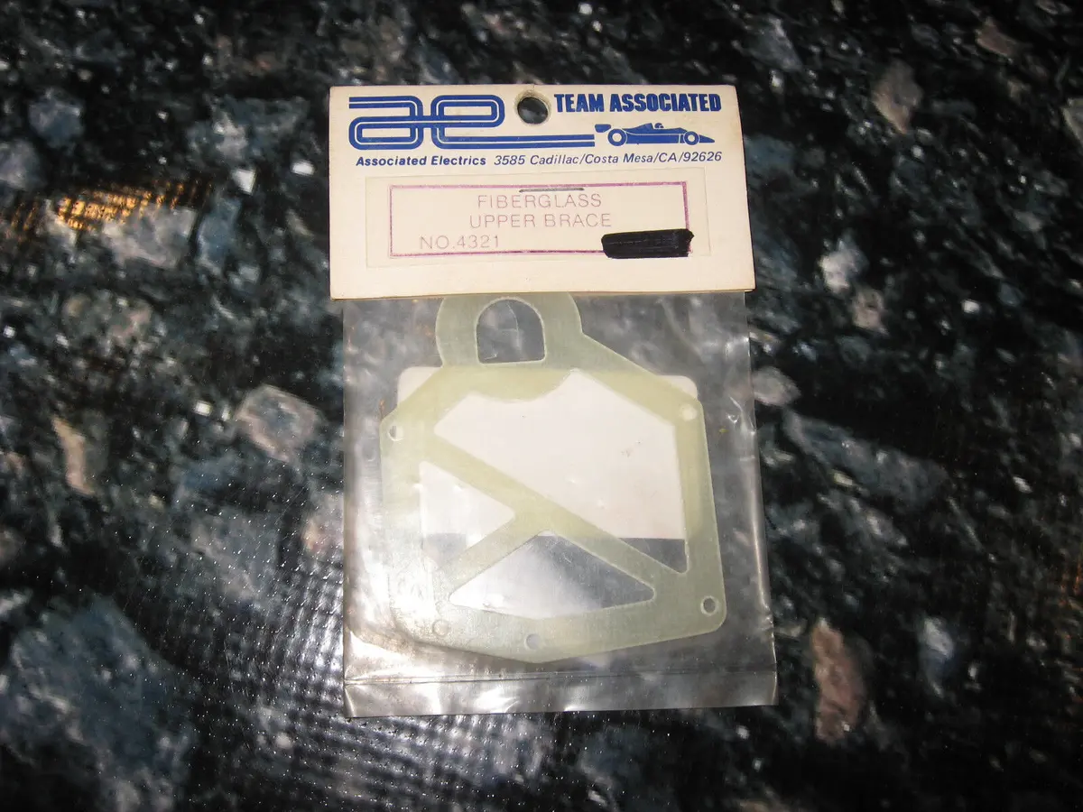 Vintage Rc Team Associated Rc12l Upper Pod Chassis Brace Fiberglass (1) No.  4321 1