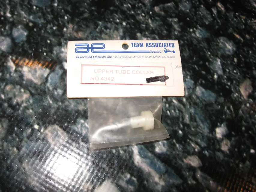 Team Associated Pan Car Upper Tube Collar Plastic White # 4342 1