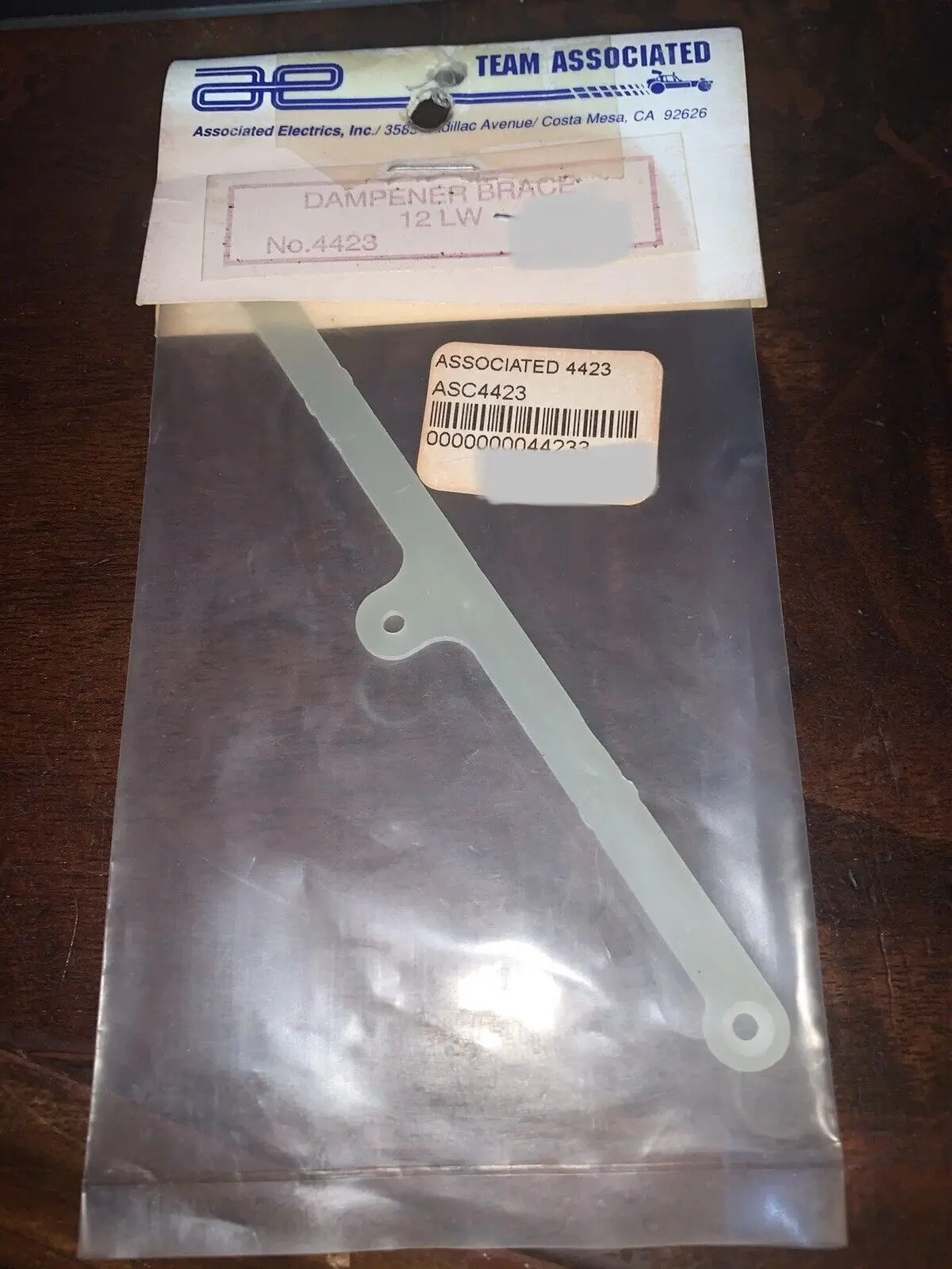 Vintage Team Associated # 4423 - Rc12lw Dampener Brace 1
