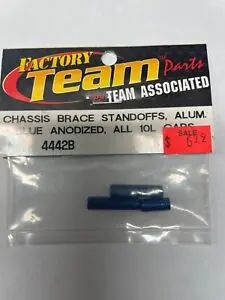 Team Associated # 4442B Chassis Brace Standoffs Alum. Blue Anodized All 10L Caps 1