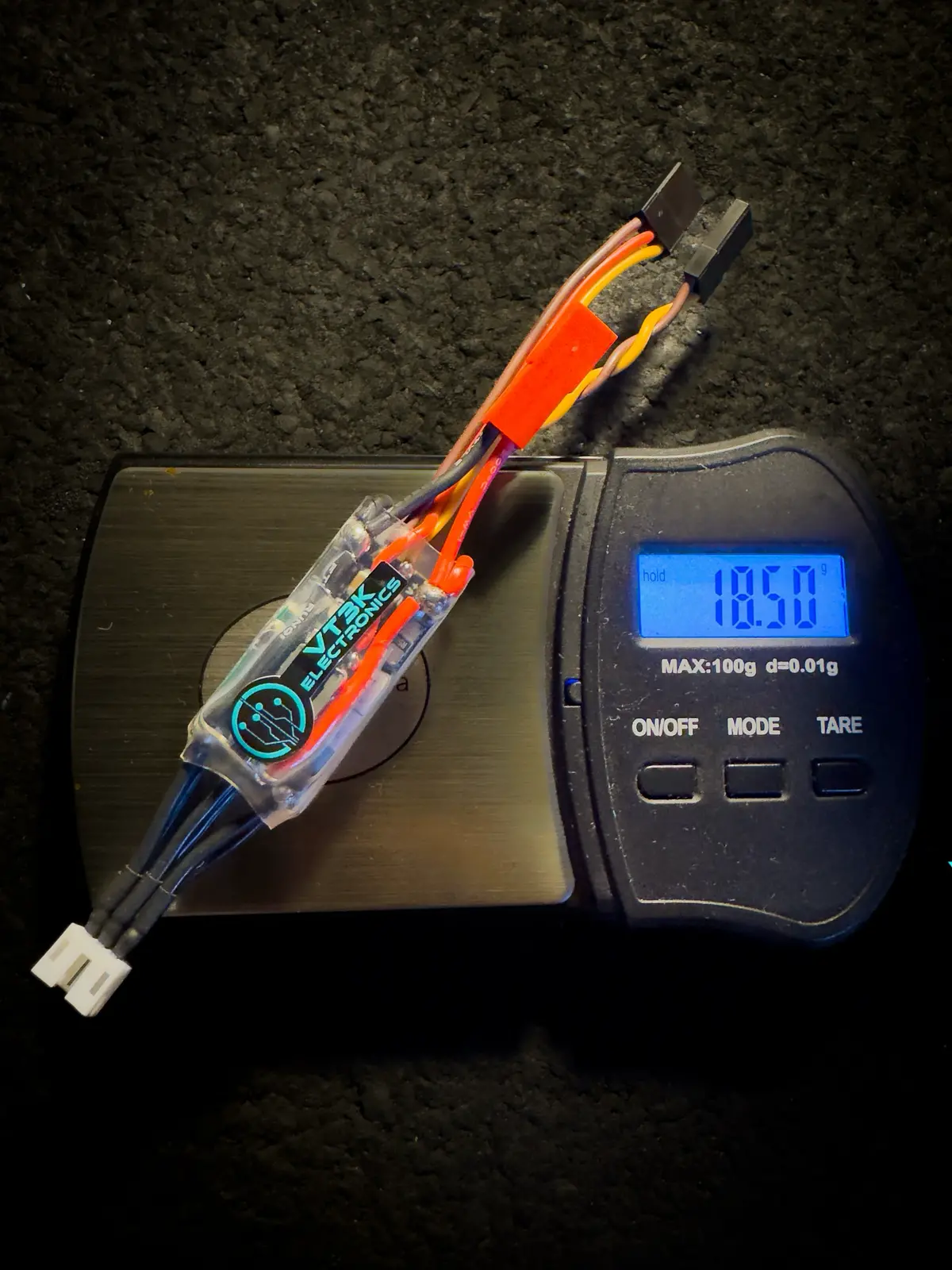 Vt3k 1/24 & 1/18 Scale Dual Brushless Esc (Red/Jst 7.4) 1
