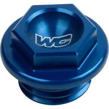 Works Connection Blue Aluminum Oil Filler Plug Yamaha Yz250f Yz450f 24-002 1
