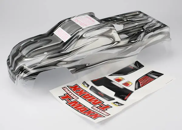 Body, T-Maxx®, Prographix® (Long Wheelbase) (Replacement For Painted Body. Graphics Are Painted- Requires Paint And Final Color Application)/ Decal Sheet - 4921X 1