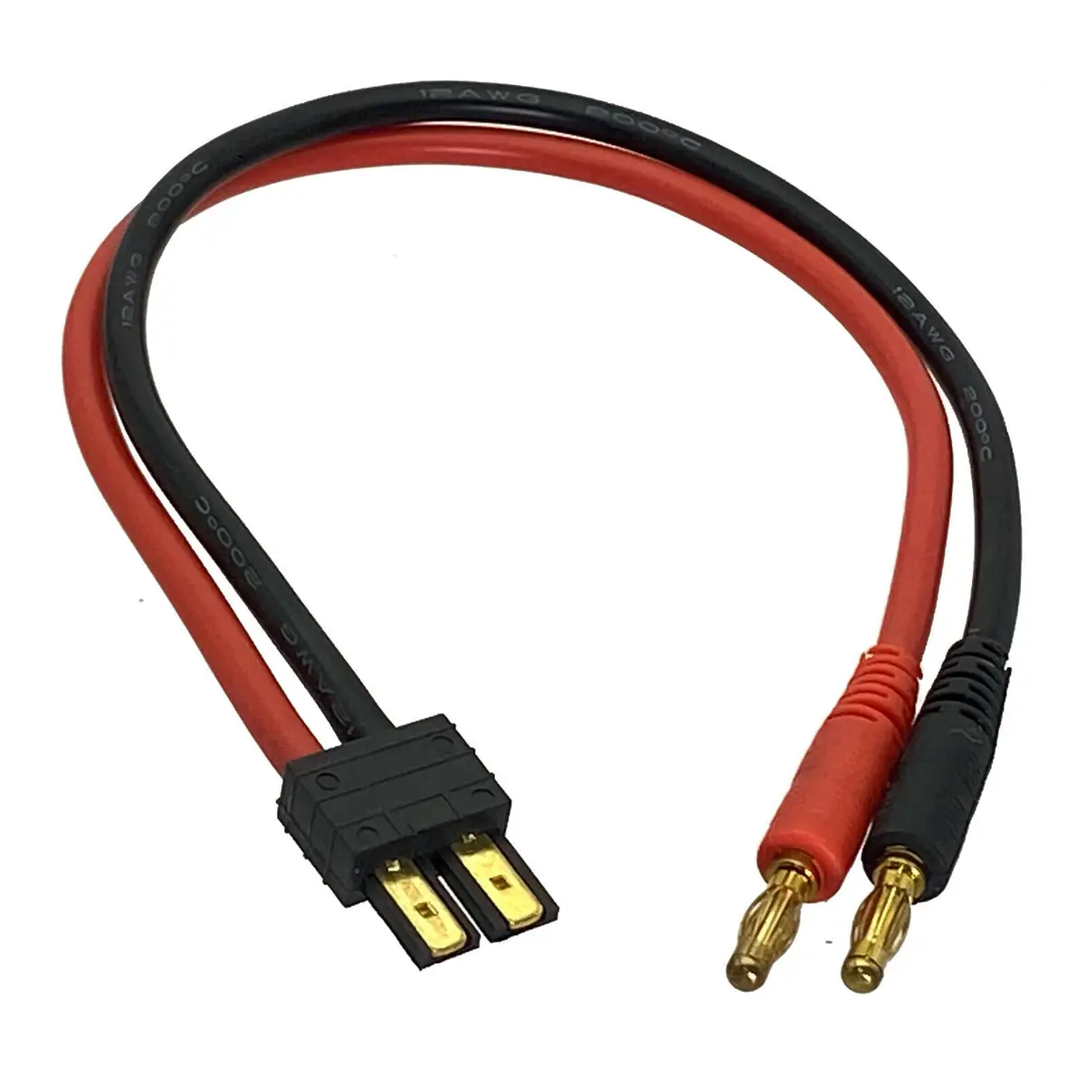 Common Sense 4Mm Banana Bullets Plug To Trx Traxxas Male 12Awg 30Cm Cable 1