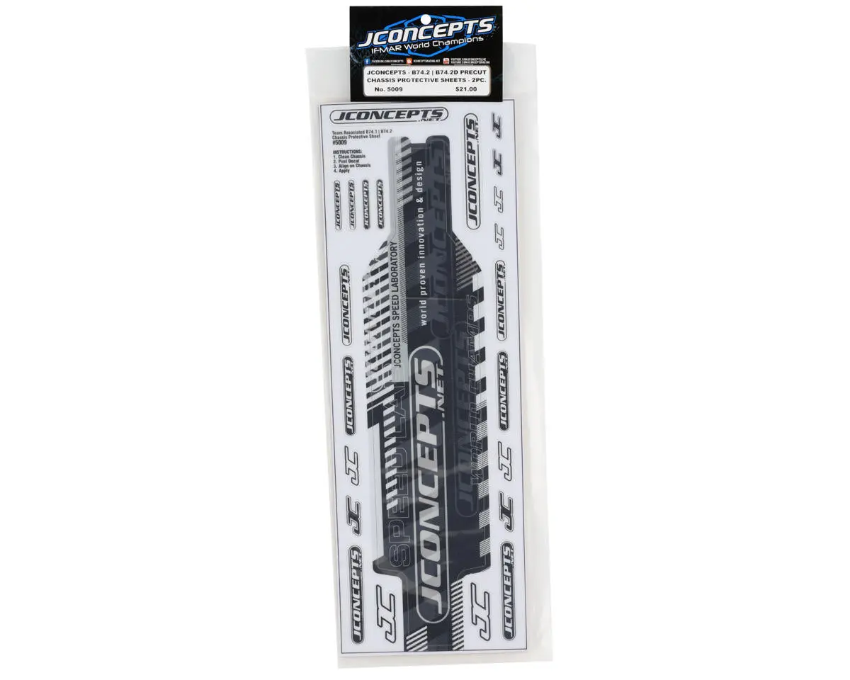 Jconcepts Associated B74.2/B74.2D Precut Chassis Protective Sheet (2) 1