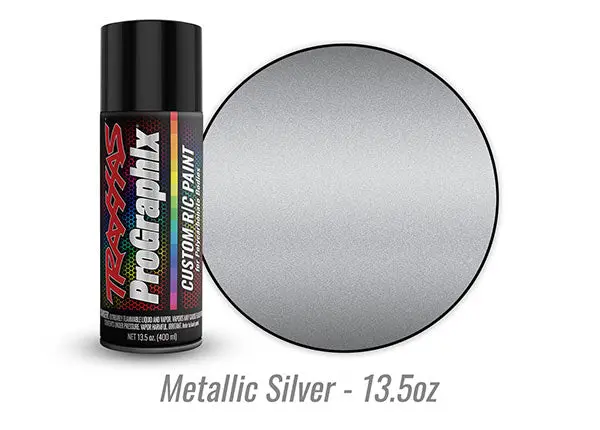 Body Paint, Prographix®, Metallic Silver (13.5Oz) - 5073X 1