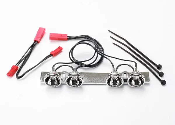 Led Lightbar, (Chrome, Fits Summit Roll Cage)/ Light Harness (4 Clear Lights)/ Harness Adapter - 5684 1