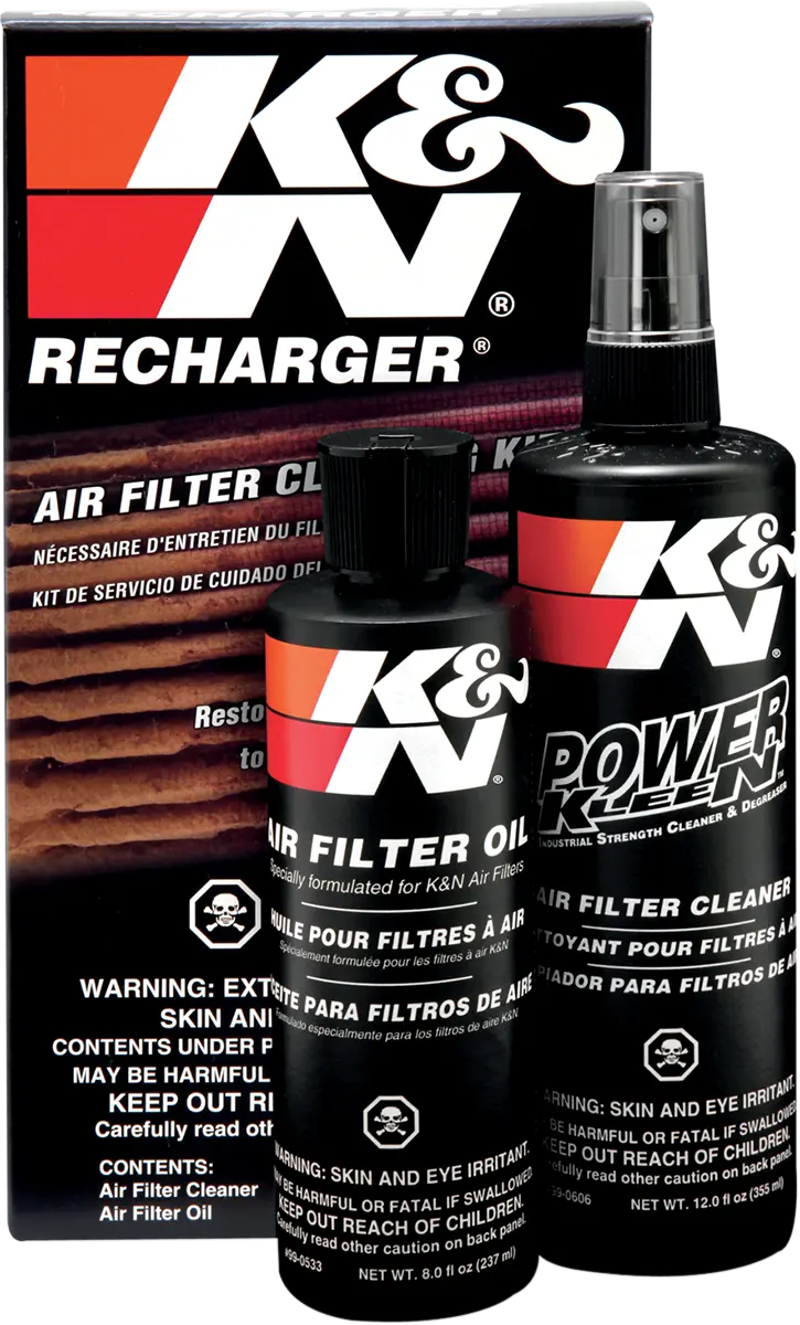 K&N 99-5050 Air Filter Care Service Kit Pump Universal Motocross & Utv/Atv 1