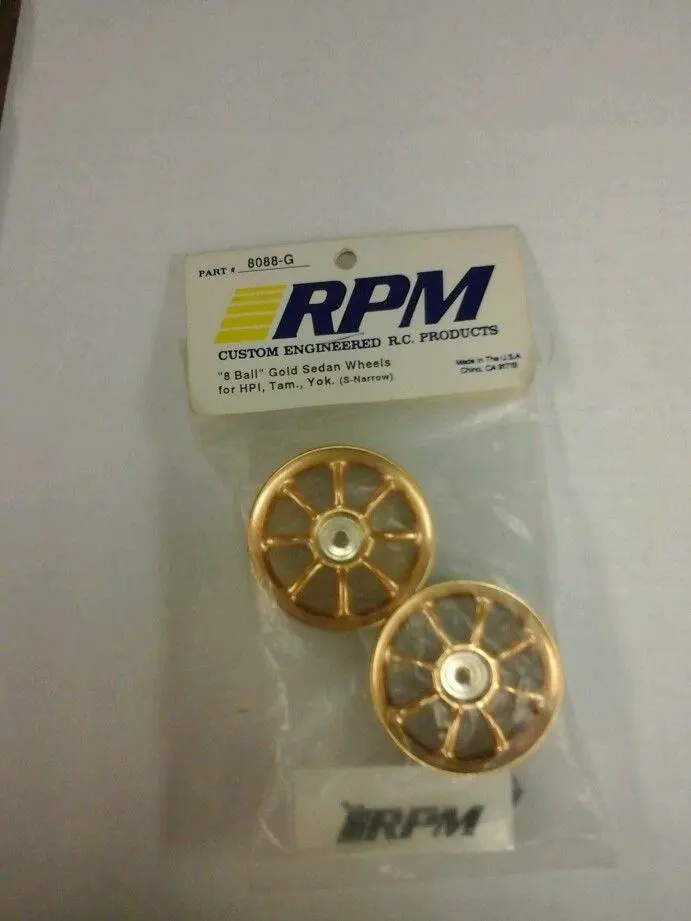 Rpm 8 Ball Gold Sedan Wheels (S-Narrow) 1