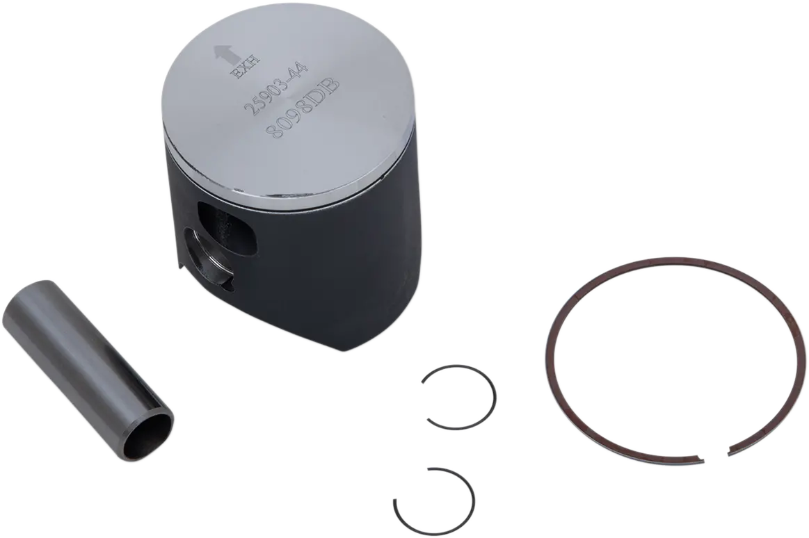 Wossner 8098Db Piston Kit - 53.96 Mm High Performance Oem Replacement For Suzuki 1