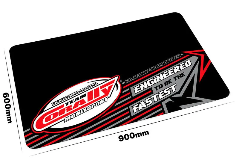 Team Corally Pit Mat - Medium - 900X600mm - 3Mm Thick 1