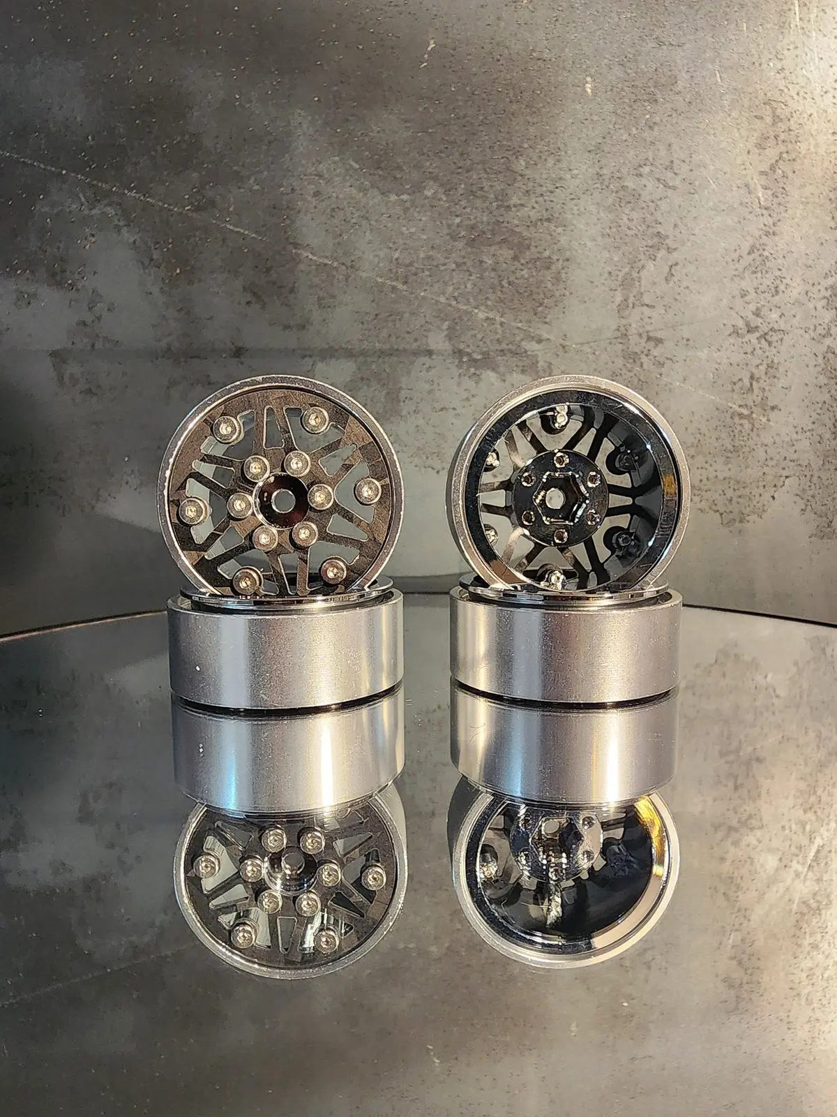 Stainless 24 1.3" Forged Carbon Wheel Set 1