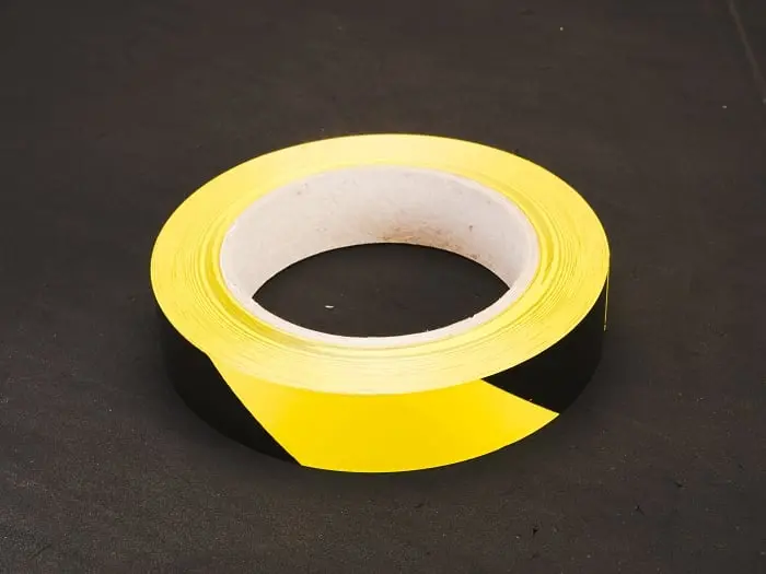 Rcp Tracks Black/Yellow Vinyl Tape 1" X 100 Feet 1