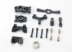 Steering Arm (Upper & Lower)/ Steering Link/ Servo Horn/ Servo Saver/ Servo Saver Spring/ Servo Horn Mount/ Ball Stud (2)/ Shock Mounts, Front & Rear/ 2.5X18mm Cs (4) 1