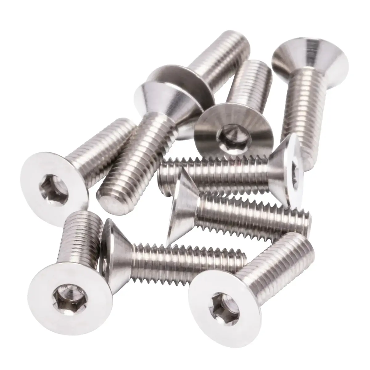 1Up Racing Pro Duty Titanium Screws -Flat Head- M3x10 (10Pcs) 1