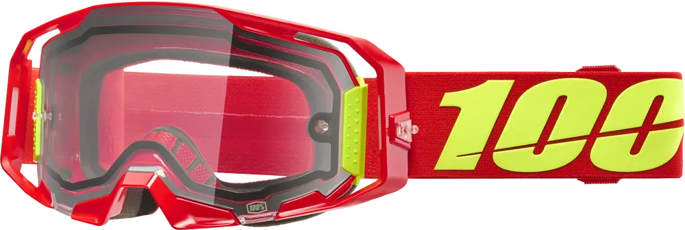 100% Armatic Enduro Moto Goggle With Red Clear Lens - 50070-10005 1